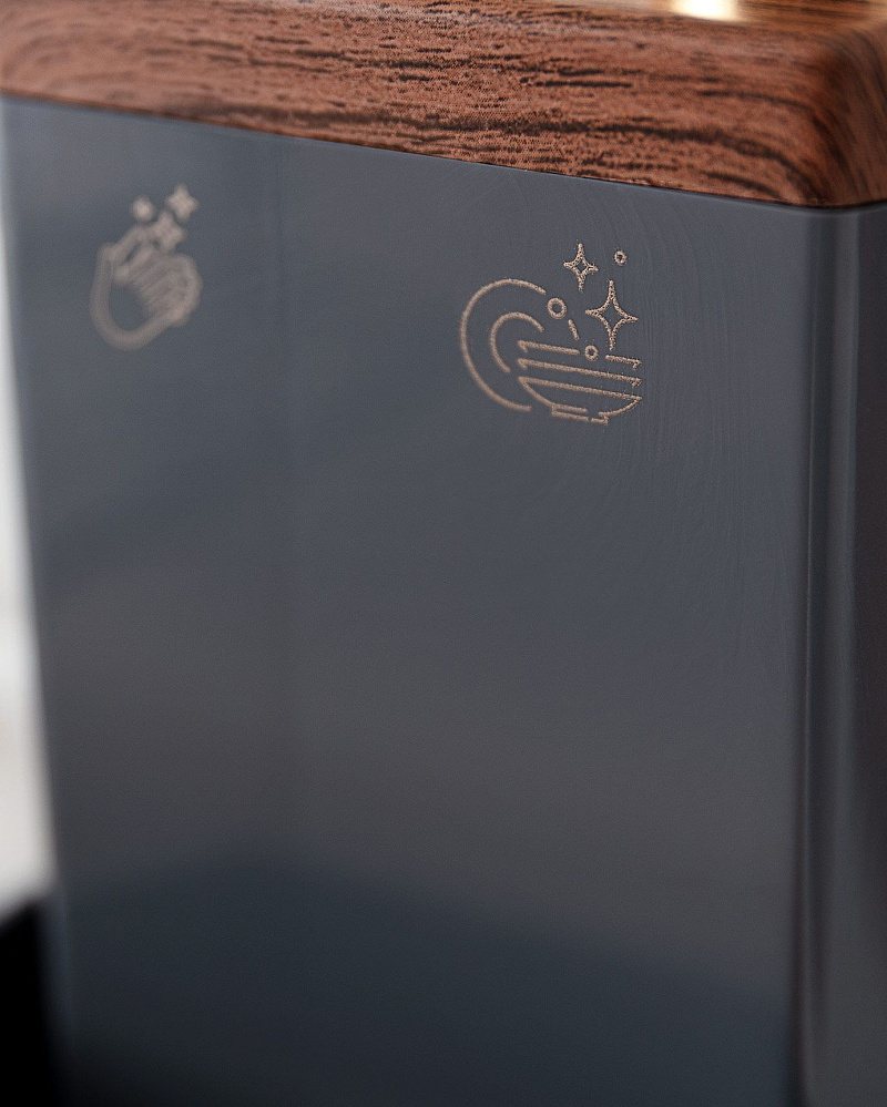 Диспенсер - пластиковый дозатор для жидкого мыла Benameur - антрацитовый