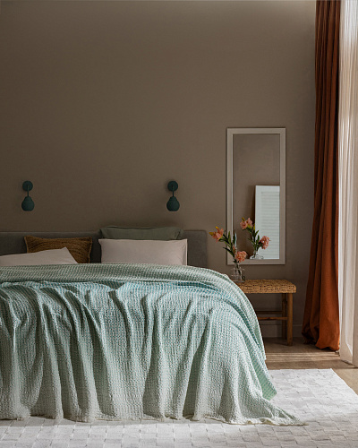 Покрывало двуспальное Lunevere 220x230 см, хлопок