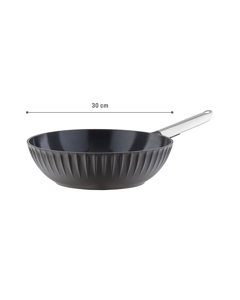 Сковорода Freya Wok 30x9 см, - алюминий
