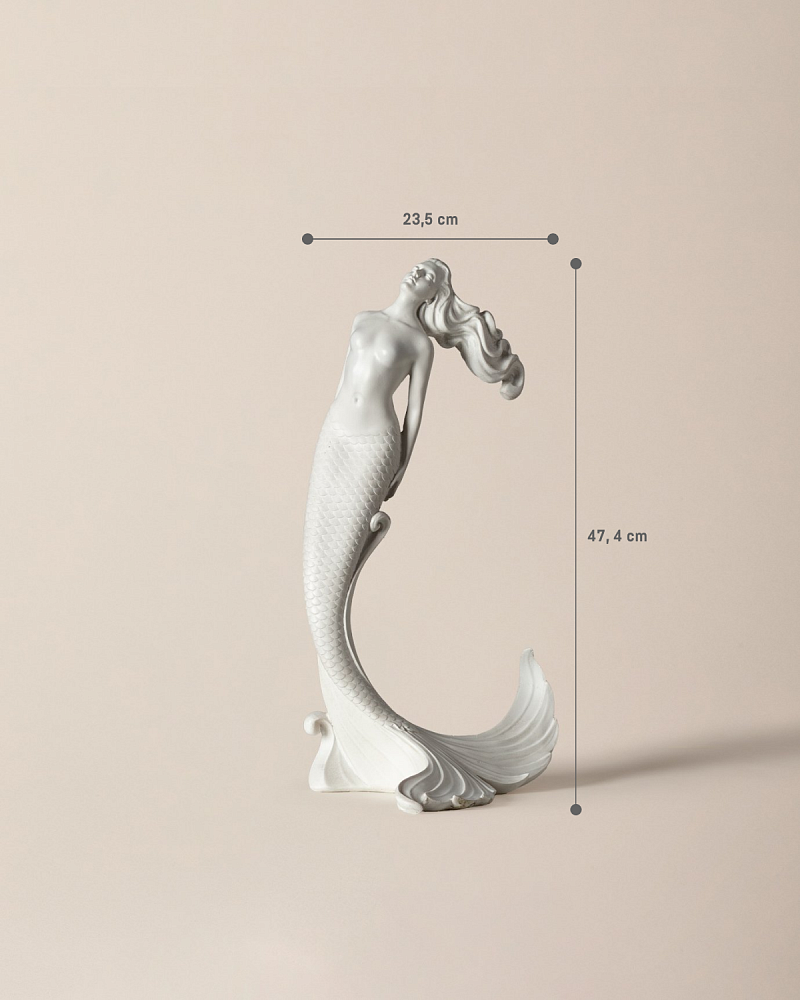 Бюст Ariel 23,5x24,2x47,4 см, смола