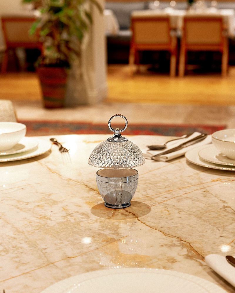 Светильник Bern 11x11x17 см - серебряный