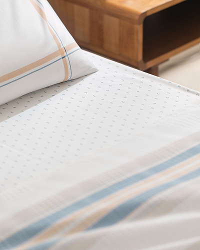 Комплект постельного белья двуспальный Patrice с вафельным покрывалом 240x260 см, - хлопок, лиоцелл