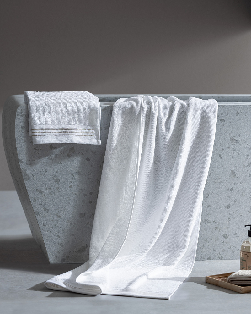 Набор полотенец Delron Luxury Collection 50x90 см, 80x160 см, хлопок