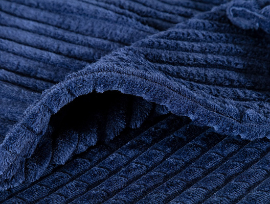 Покрывало полутораспальноеEmile Wellsoft с двусторонним тиснением 200x220 см. - темно-синее