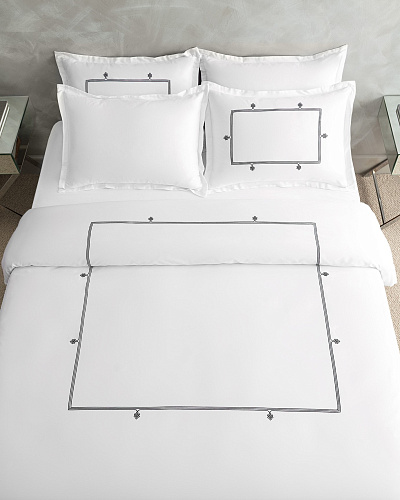 Комплект постельного белья семейный Lilas с 4 наволочками и 2 пододеяльниками 160x220 см, хлопок