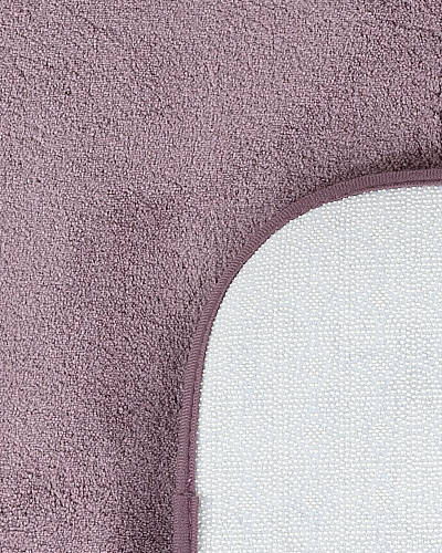 Комплект ковриков для ванной комнаты Carol 2 шт - сливовый. 60X100см , 50X60CM