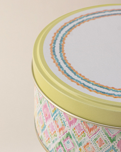 Круглая коробка Collin 13x13x6 см. - разноцветная