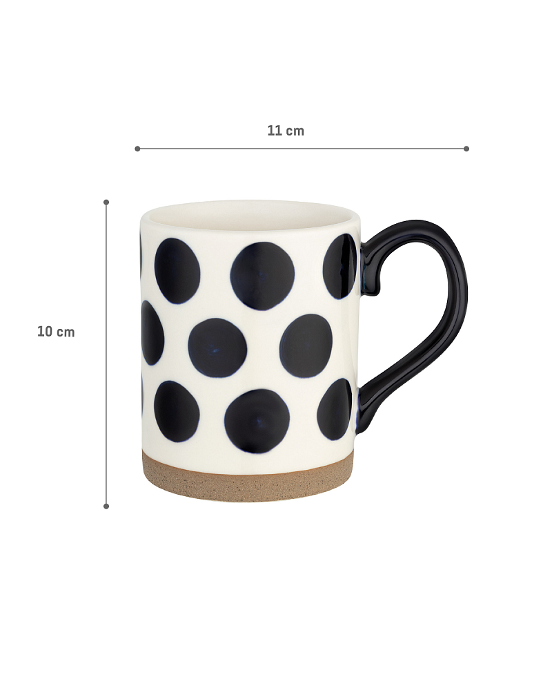 Кружка Jolie 7,5x11x10 см., 400 мл. - белая / синяя