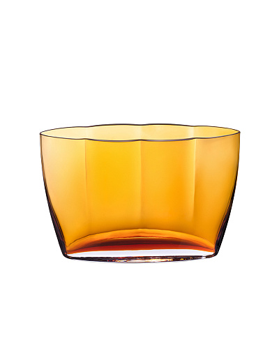 Ваза ручной работы Les Orres 28x19 см. - золотистая