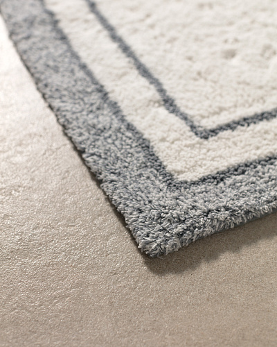 Коврик для ванной Giverny 50x80 см. - серый / белый