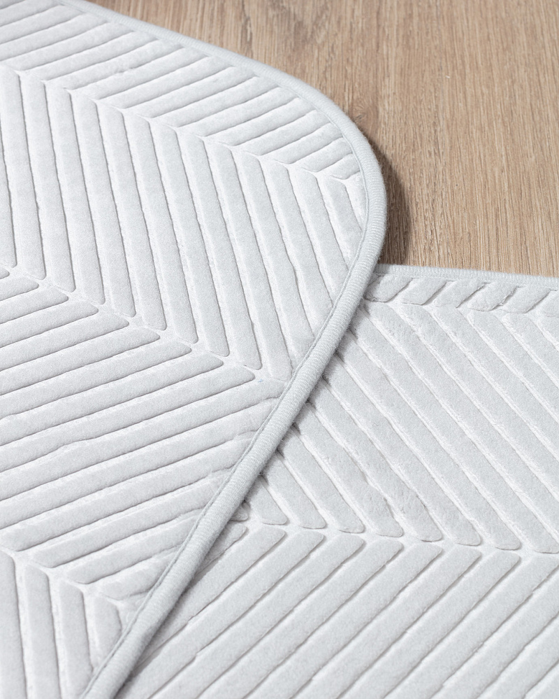 Набор ковриков для ванной Emele из 2 шт, полиэстер