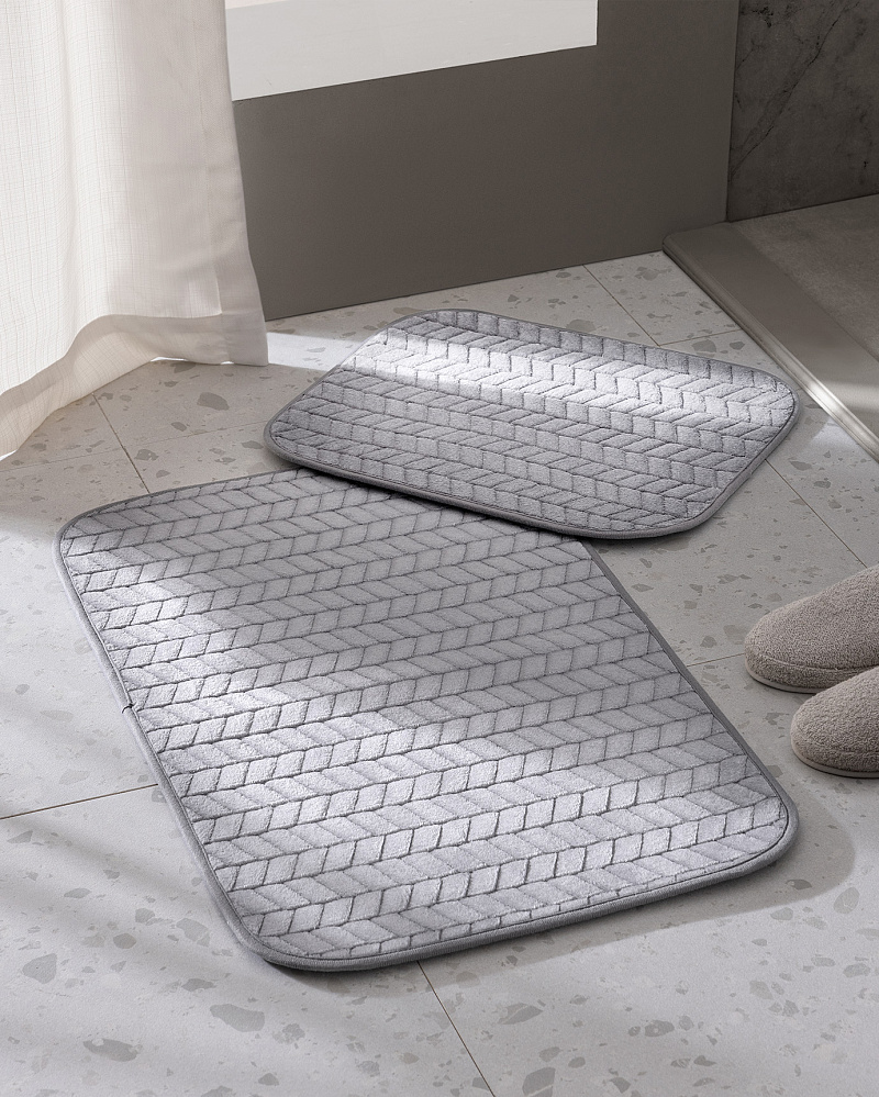 Комплект ковриков для ванной Norris из 2 шт., 50x80 см и 40x50 см. - полиэстер