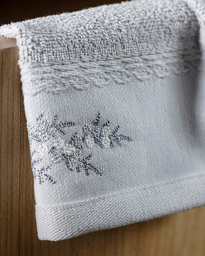 Набор полотенце для рук Pansy из 2 шт., 30x45 см. - светло-серый
