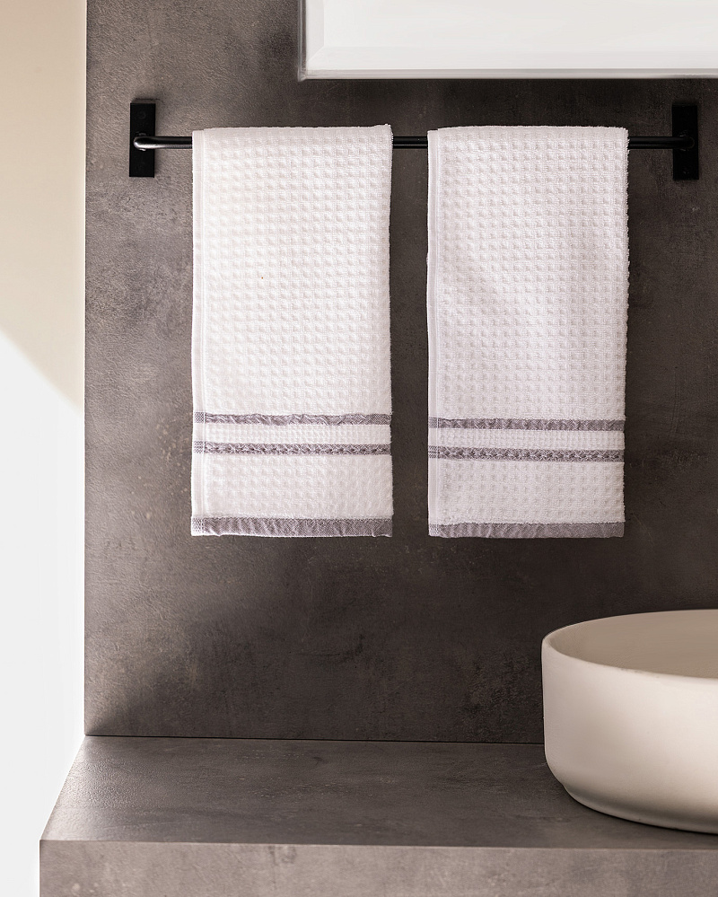 Набор полотенце для рук Jolie из 2 шт., 30x46 см. - белый