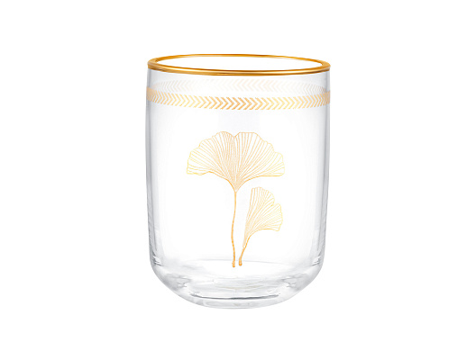 Набор стеклянных стаканов для напитков Musette Lovely Ginkgo Leaves из 4 шт., 270мл