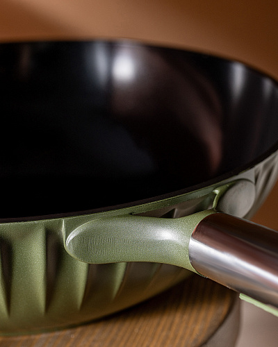 Сковорода Freya Wok 30x9 см, - алюминий