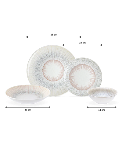 Столовый сервиз Ligne из 24 предметов, new bone фарфор