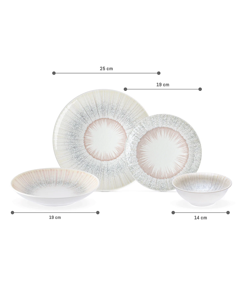 Столовый сервиз Ligne из 24 предметов, new bone фарфор