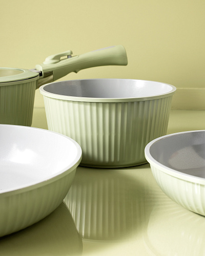 Набор посуды Benard из 9 шт. - зеленый