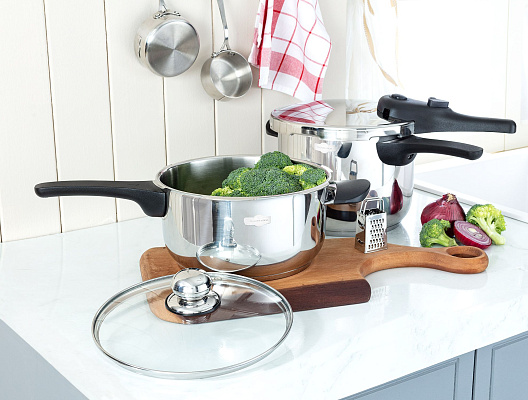 Набор кастрюль-скороварок из нержавеющей стали Fontaines 4-6л