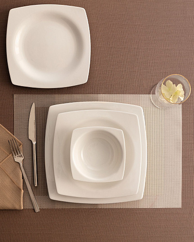 Столовый сервиз Ethan на 6 персон, из 24 предмета - белый