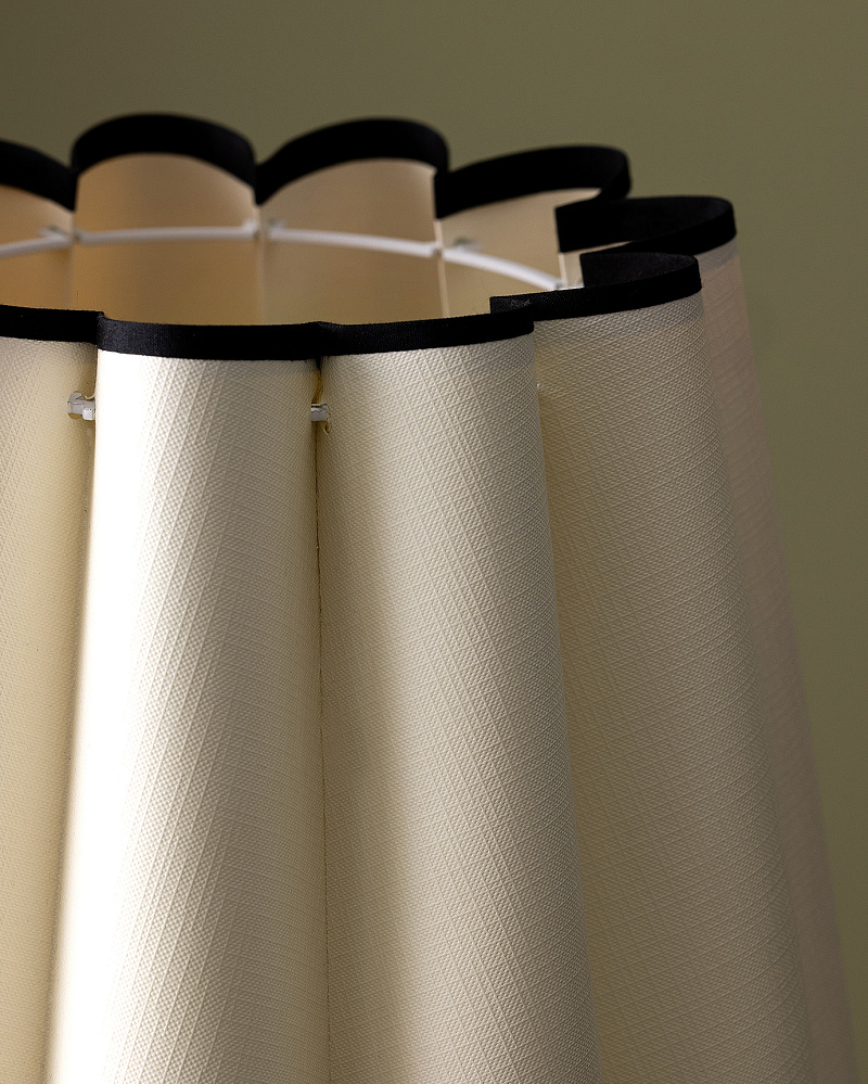 Абажур Elizabeth 36x28x28 см. - коричневый / экрю