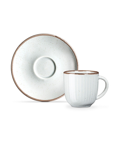 Набор кофейных чашек Hiver на 6 персон, 90 мл - серый