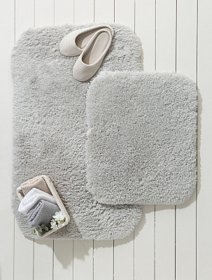 Набор ковриков для ванной Sheep из 2 шт., 60x100 - 50x60 см. - серый