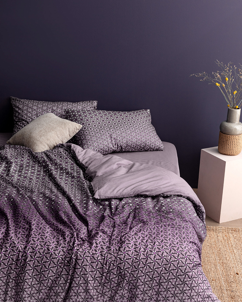 Комплект постельного белья двуспальный Rainger с принтом 240x260 см