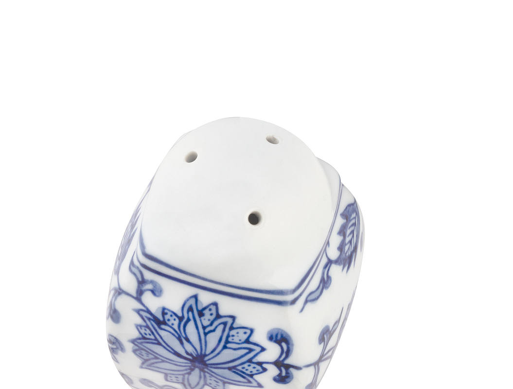 Солонка Acide 5x5x8 см. - синяя / белая