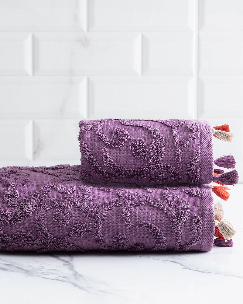 Полотенце для лица Giverny 50x70см - сливовое