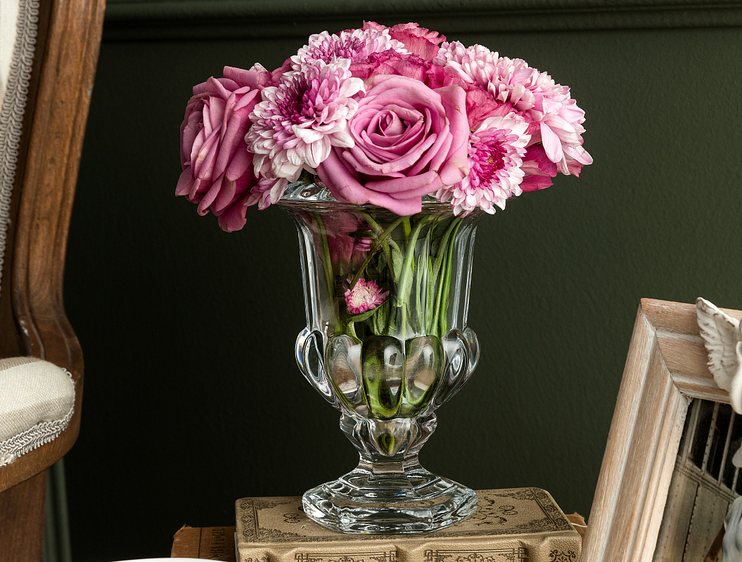 Маленькая ваза стеклянная Claes 11x13см