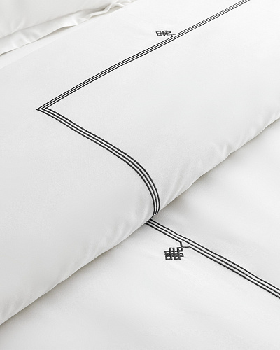 Комплект постельного белья семейный Lilas с 4 наволочками и 2 пододеяльниками 160x220 см, хлопок