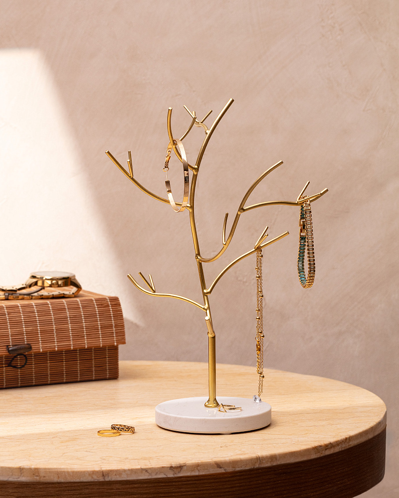 Вешалка для украшений Denissima 15x12x28 см. - золотистая