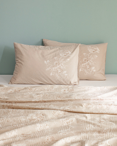 Комплект постельного белья полутораспальный Berne с вафельным покрывалом 160x240 см, - хлопок, лиоцелл