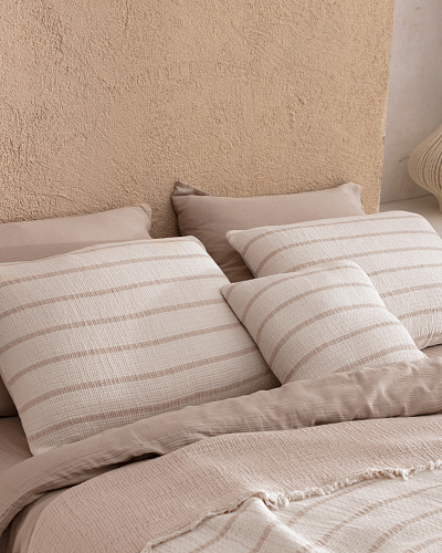 Подарочный комплект постельного белья двуспальный Marguerite с покрывалом 160x200 см, хлопок