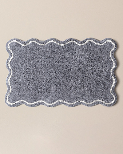 Коврик для ванной Yvoire 50x80 см. - серый / белый