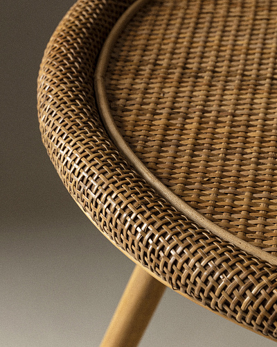 Журнальный столик Estella 55x55x51 см, ротанг
