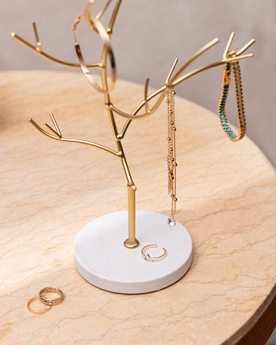 Вешалка для украшений Denissima 15x12x28 см. - золотистая