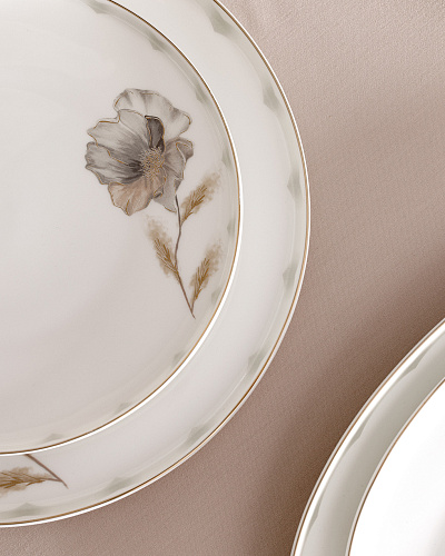 Столовый сервиз Leda из 56 предметов, - фарфор