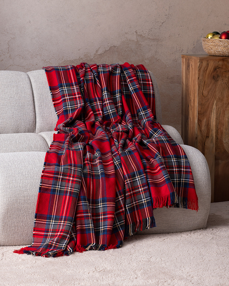 Покрывало для дивана Nuée 130x170 см. - красное