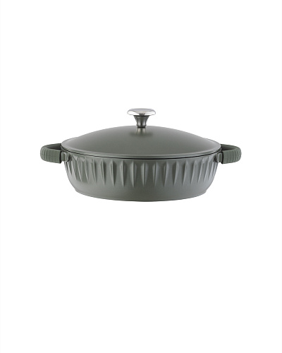 Кастрюля Freya с крышкой и силиконовыми ручками 4,2 л., - алюминий