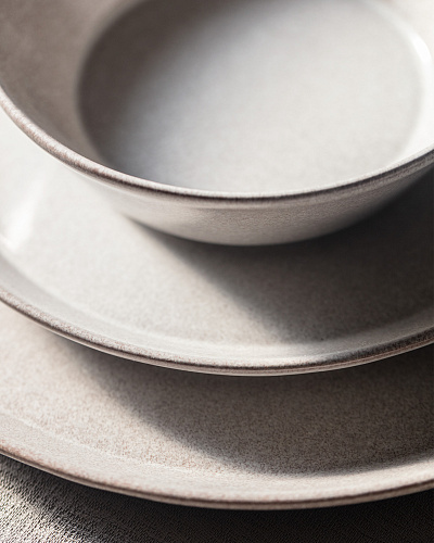 Столовый сервиз Bondy из 24 шт. - светло-серый