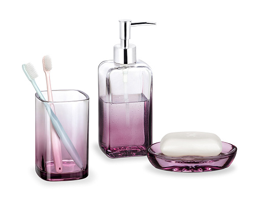 Набор для ванной комнаты Ocean из 3 шт. -сливовый