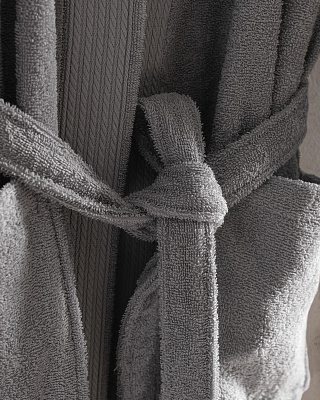 Халат унисекс Ryella Hotel Collection S-M р. - серый