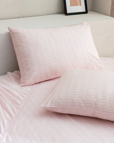 Комплект постельного белья двуспальный Carlo с простыней и 2 наволочками 160x200 см, хлопок