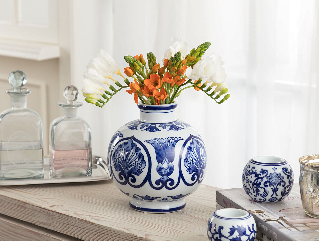 Ваза Lyon Blanc 17,5x17,5x20 см. 