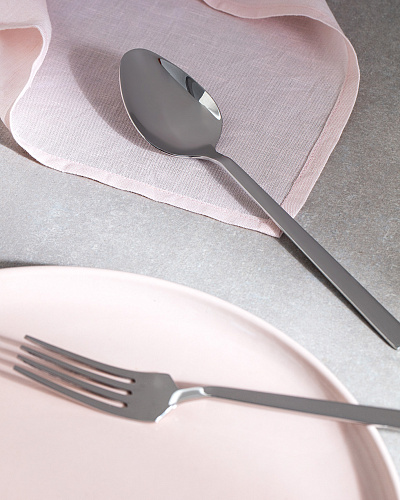 Набор столовых приборов Luminous из 18 шт., 42x24x5 см. - серебристый