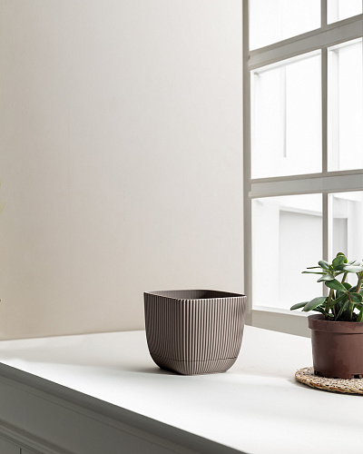 Горшок для цветов Abella 670 мл. - коричневый