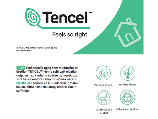 Комплект постельного белья двуспальный Loire 240x260 см, тенсел